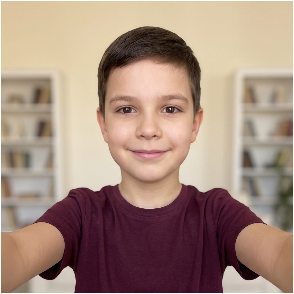 Мальчик, 10 лет — селфи
